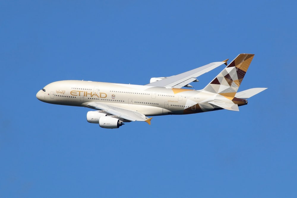 Etihad Airbus A380 airplane