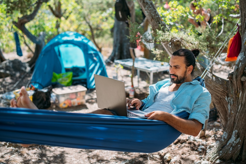 Working Remotely While Camping